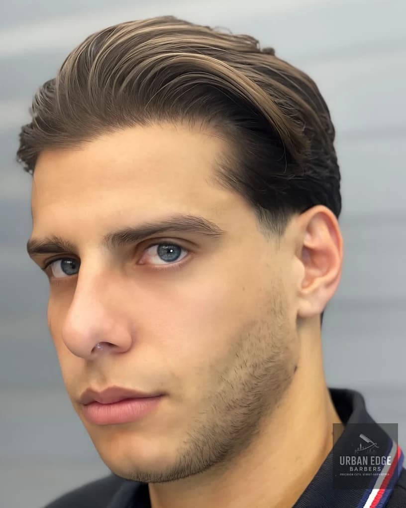 Slicked back style